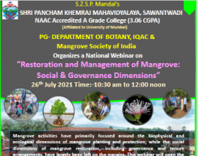 Restoration and Management of Mangrove: Social & Governance Dimensions